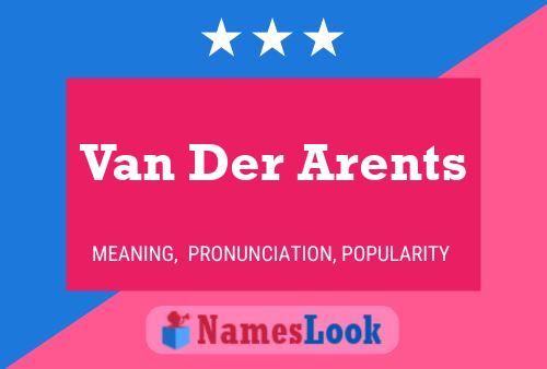 ملصق اسم Van Der Arents