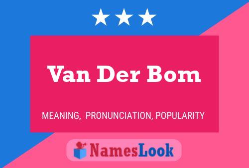 ملصق اسم Van Der Bom