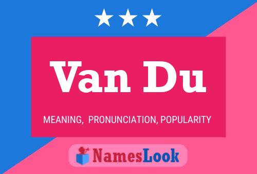 ملصق اسم Van Du