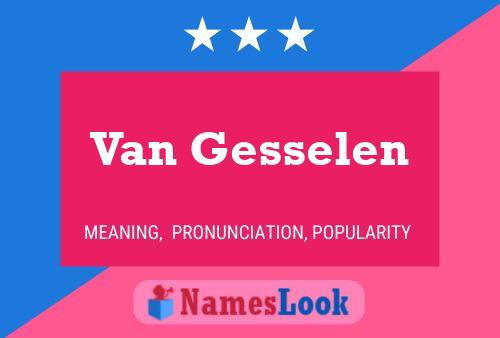 ملصق اسم Van Gesselen