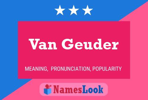 ملصق اسم Van Geuder