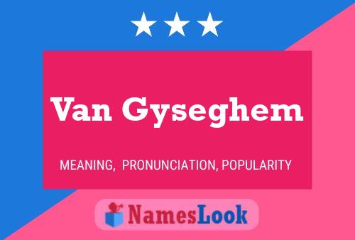 ملصق اسم Van Gyseghem