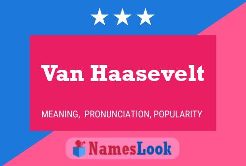 ملصق اسم Van Haasevelt