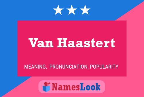 ملصق اسم Van Haastert