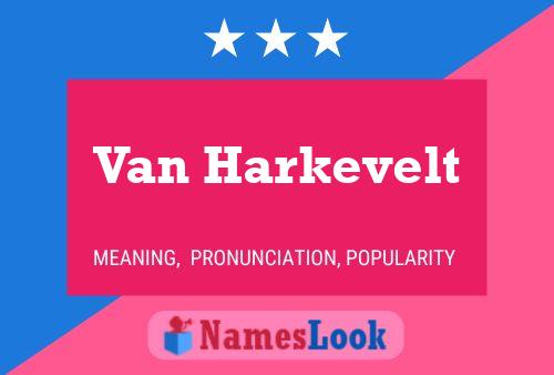 ملصق اسم Van Harkevelt