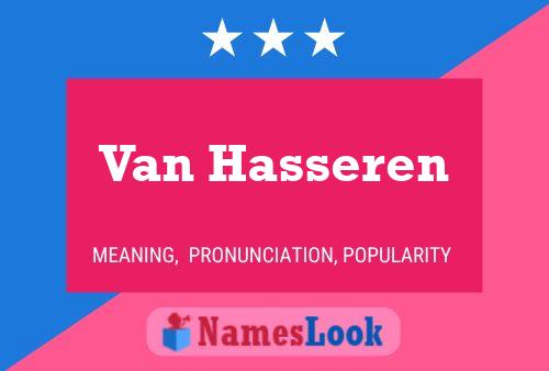 ملصق اسم Van Hasseren