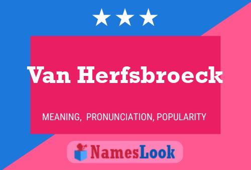 ملصق اسم Van Herfsbroeck