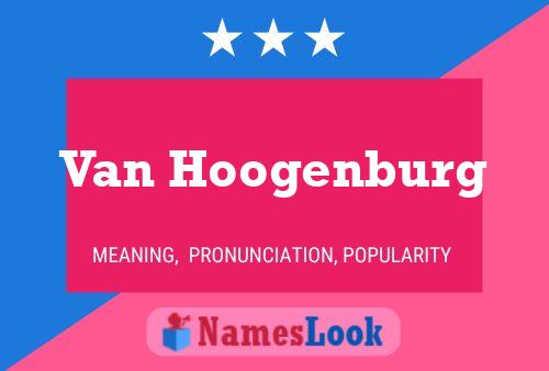 ملصق اسم Van Hoogenburg