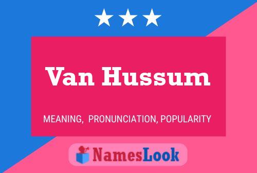 ملصق اسم Van Hussum