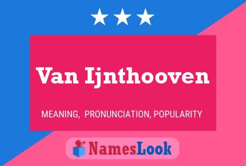 ملصق اسم Van Ijnthooven