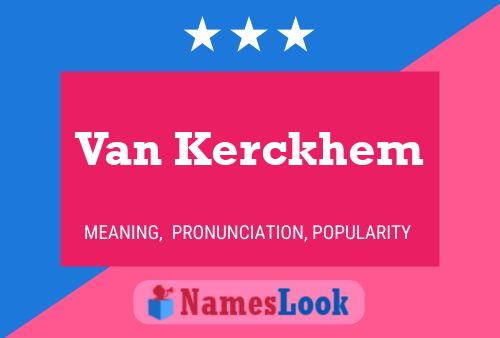 ملصق اسم Van Kerckhem