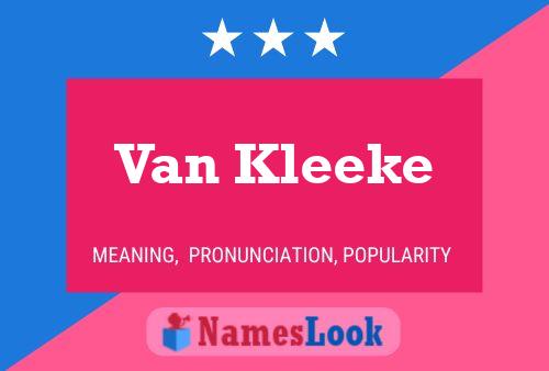 ملصق اسم Van Kleeke