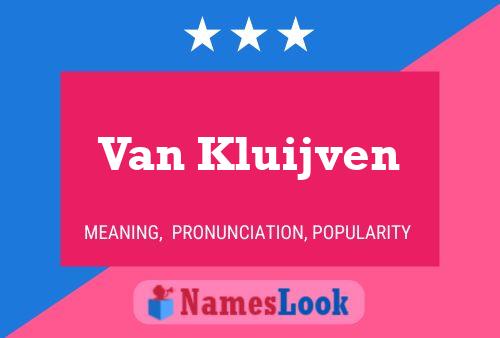 ملصق اسم Van Kluijven