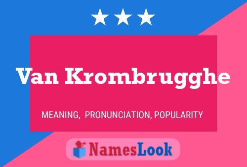 ملصق اسم Van Krombrugghe