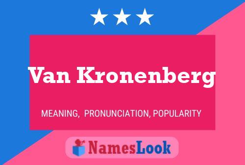 ملصق اسم Van Kronenberg