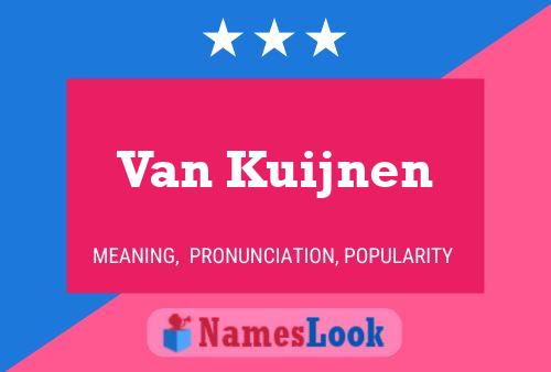 ملصق اسم Van Kuijnen