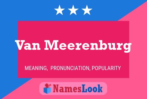 ملصق اسم Van Meerenburg