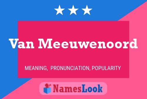 ملصق اسم Van Meeuwenoord