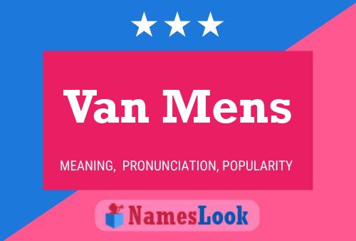 ملصق اسم Van Mens