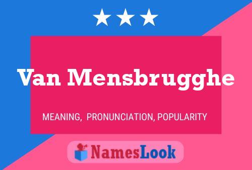 ملصق اسم Van Mensbrugghe