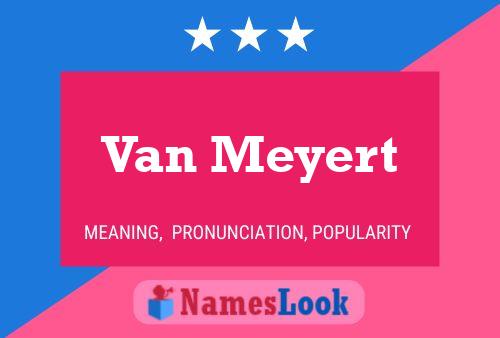 ملصق اسم Van Meyert