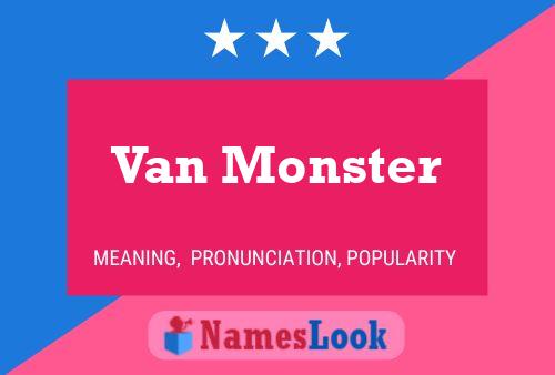 ملصق اسم Van Monster