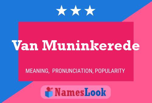 ملصق اسم Van Muninkerede