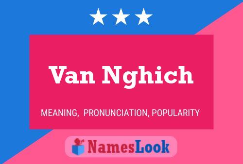 ملصق اسم Van Nghich