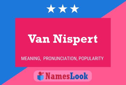 ملصق اسم Van Nispert