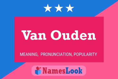 ملصق اسم Van Ouden