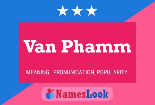 ملصق اسم Van Phamm