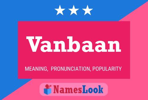 ملصق اسم Vanbaan