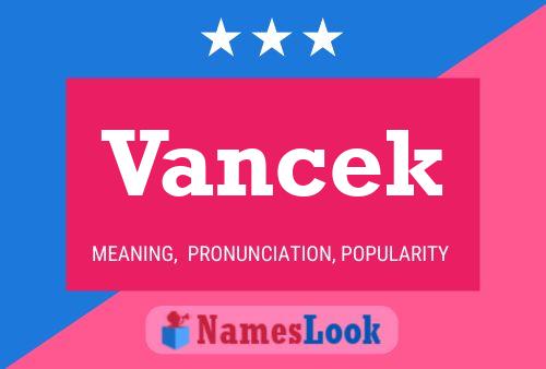 ملصق اسم Vancek