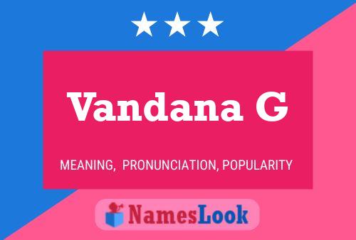 ملصق اسم Vandana G