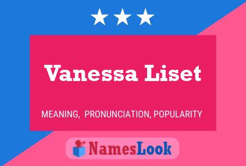 ملصق اسم Vanessa Liset