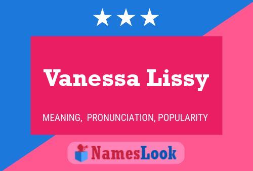 ملصق اسم Vanessa Lissy