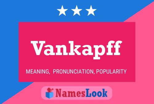 ملصق اسم Vankapff