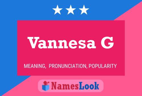 ملصق اسم Vannesa G