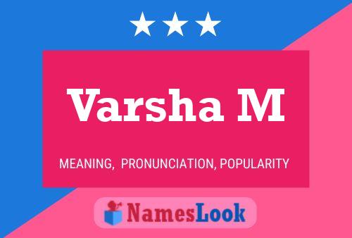 ملصق اسم Varsha M