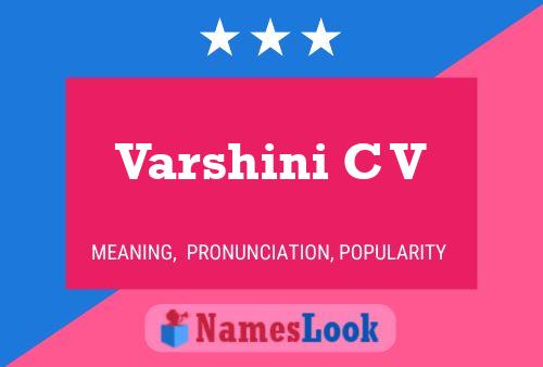 ملصق اسم Varshini C V