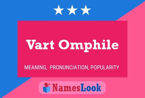 ملصق اسم Vart Omphile