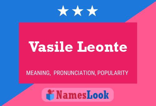 ملصق اسم Vasile Leonte