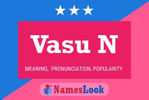 ملصق اسم Vasu N