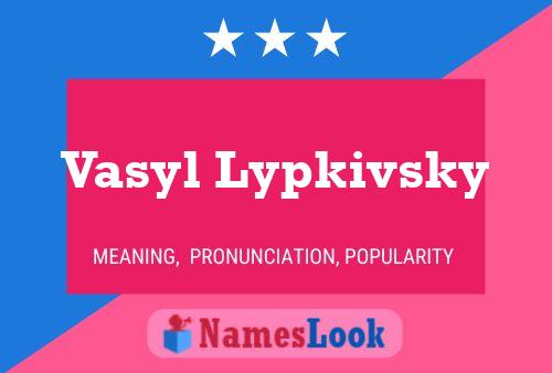 ملصق اسم Vasyl Lypkivsky