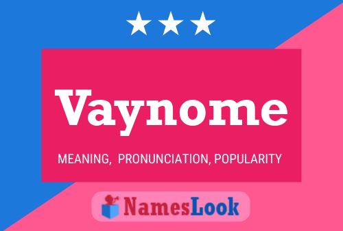 ملصق اسم Vaynome