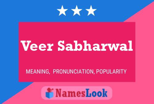 ملصق اسم Veer Sabharwal