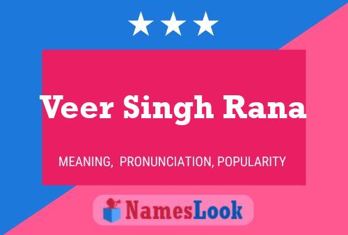 ملصق اسم Veer Singh Rana