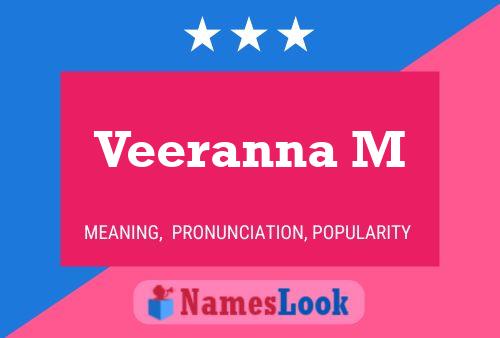 ملصق اسم Veeranna M