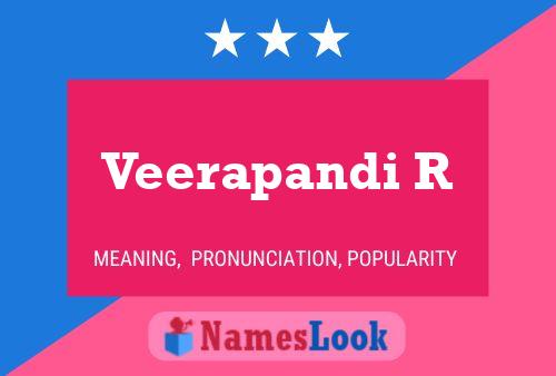 ملصق اسم Veerapandi R