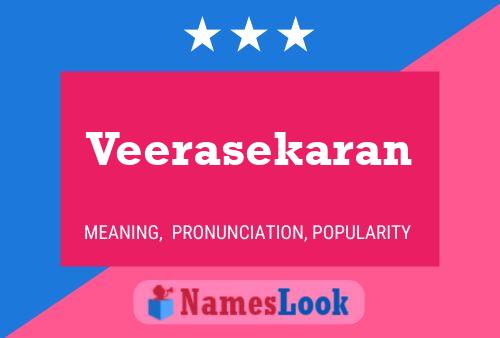 ملصق اسم Veerasekaran